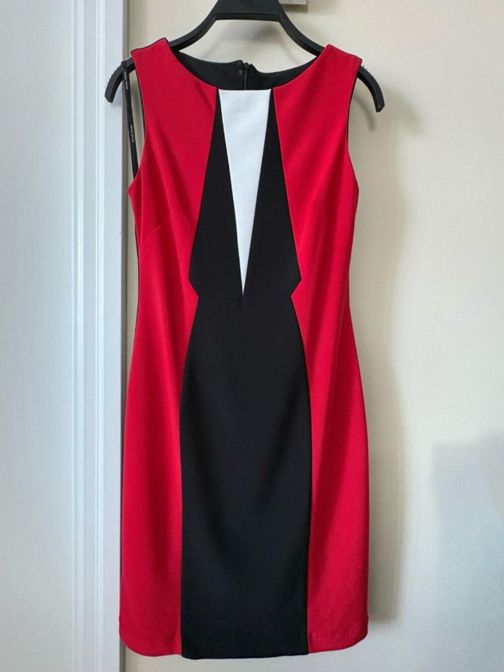 Frank Lyman Style 53040 Art Deco Colourblock Dress - Size 2 - Picture 1 of 5